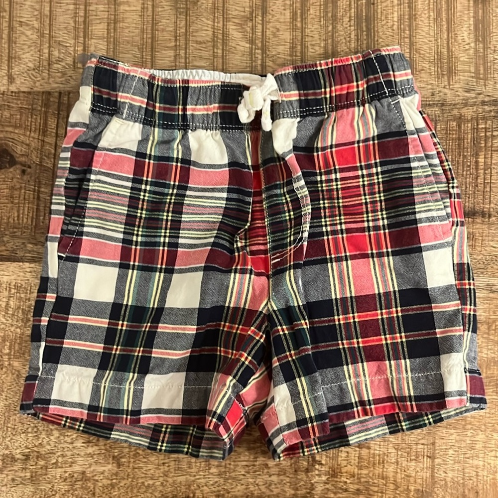 Little Boys Crewcuts Plaid shorts Size 4T